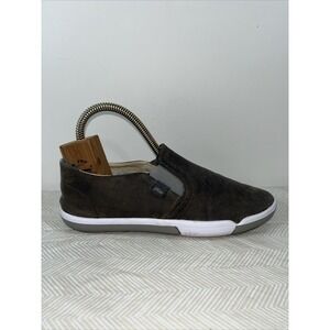 Plae Marten Obsidian Gray Leather Sneakers Mens Size 5 M Womens 6.5 EUR 37